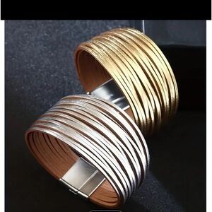 Multilayer Leather Magnetic Bracelet Personality Hand Jewelry For Women